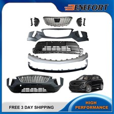 New Front Bumper Cover Grille Kit W/O Sensor Holes For 2019-2023 Cadillac XT4 picture