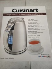 Cuisinart CPK-17P1 PerfecTemp 1.7L Electric Kettle 1500W 6 Temps picture