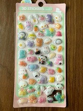 Kawaii 3D Puffy Stickers Cute Animals Food Fruit Pastel Scrapbook Planner Sheet picture