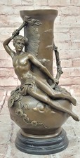 Bronze Sculpture Nude Male Vase Gay Interest Hot Cast Home Office Decoration picture