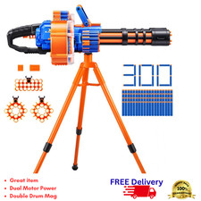 X-Shot Insanity Dart Storm Motorized Blaster Zuru Dual Motor Belt Fed 300 Darts picture
