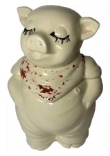 Vintage Shawnee Potery Smiley Pig Cookie Jar 11” picture