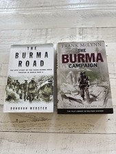Burma Road & Burma Campaign WWII HC DJ Lot 2 Donovan Webster Frank McLynn picture