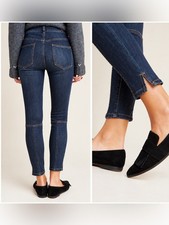 NWT Pilcro Anthropologie High Rise Denim Legging Jeans Size 29 Ankle Dark Wash picture