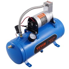 VEVOR 12V Air Compressor with 1.6 Gallon Tank, Train Horn Compressor, 120 psi Wo picture