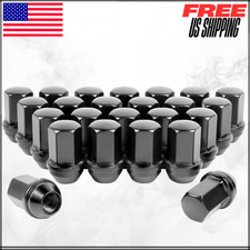 Lug Nuts M14x1.5 OEM Factory Wheels Fit Silverado Tahoe Suburban Black 24PC picture