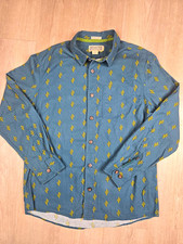 Duluth Trading Co Duluth Untucked Mens M Relaxed Cotton Cactus LS Button Shirt picture