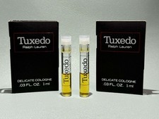 Vtg Ralph Lauren Tuxedo Splash Cologne sample 1ml Ea Set Of 2 Vintage 1993  picture