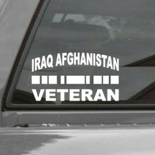 IRAQ AFGHANISTAN VETERAN Vinyl Window Decal Sticker picture