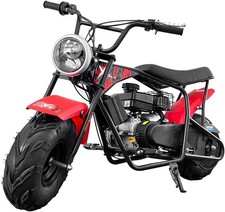 XtremepowerUS 99cc Mini Dirt Bike Gas-Powered 4 Stroke Pocket Bike Pit Red picture
