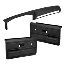 Coverlay Black Door Panel Dash Cover Kit 18-602C33 For 73-76 Chevy GMC Trucks picture