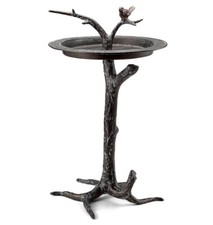 Bird On Branch Birdbath Sundial Sculpture Garden Bird Bath Feeder SPI Home 41026 picture