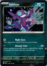 Sableye Paldea Evolved 136/193 Cosmos Holo EN NM picture