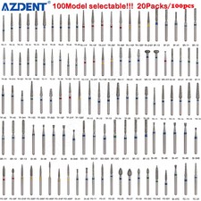 100pcs AZDENT Dental Diamond Burs Friction Grip FG Bur For High Speed Handpiece picture