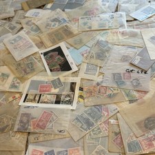 MASSIVE LOT OF WORLDWIDE STAMPS IN GLASSINES MINT, USED, OVERPRINTS ETC NO US picture