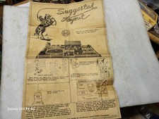 Original Marx Roy Rogers Playset Instruction Sheet picture