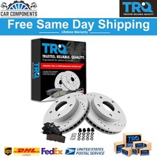 TRQ New Front Ceramic Brake Pad & Rotor Kit For 1994-1999 Dodge Ram 1500 Truck picture