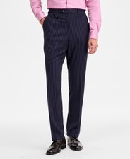 Tayion Collection Classic-Fit Pinstripe Suit Separate Pants Men's 44x32 Navy picture