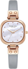 Square Women'S Watch with Stainless Steel Bracelet or Leather Band picture