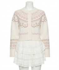 Loveshackfancy Women's Shantae Cardigan Pink Champagne picture