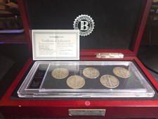 1941-1945P Walking Liberty Half Dollar set of 5 - 90% Silver US coins - BU/AU+ picture