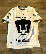 PUMA Pumas UNAM Soccer Jersey  - White Black Gold picture