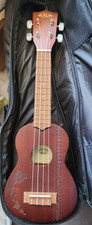 Kala KA-15S-H2 Satin Mahogany Soprano w/ Hawaiian Islands Engraving & Case picture