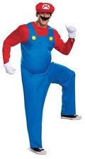 Official Disguise Mario Costume for Adults with Hat, XXL Size, Super Mario picture
