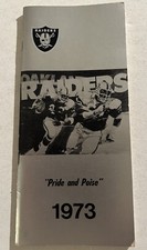 1973 OAKLAND RAIDERS Media Guide Yearbook Ken STABLER Shell BILETNIKOFF Blanda  picture