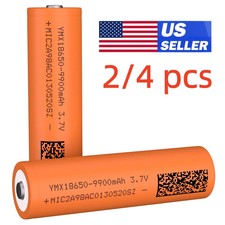 2/4 Pack 3.7Volt Rechargeable Batteries High Capacity 9900 mAh  US~ picture