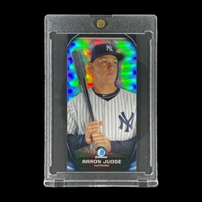 AARON JUDGE ROOKIE BLACK DIE CUT REFRACTOR CARD 2015 Bowman Chrome - Yankees picture