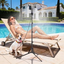 Standing Misters for Outside Patio - Adjustable Height Stand Misting system for picture
