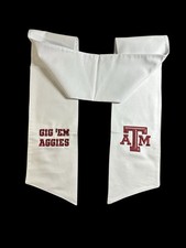 Texas A&M University Cotton Wreath Sash (2 Logos) 35k Stitch picture