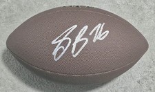 🔥 Saquon Barkley Signed Full Size Football w/COA  Eagles SB Champs WOW picture