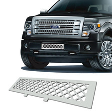 Mirror Polished Stainless Steel Mesh Bumper Grille Insert Fits 2009-2014 F150 picture