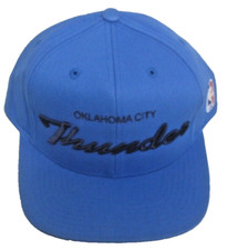 NBA Oklahoma City Thunder Blue Structured Snapback Hat By adidas picture