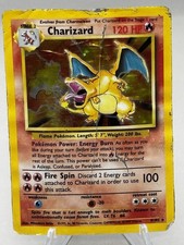 Wizards of the Coast Charizard 4/102 Base Set Holo Rare English 1999 Damaged picture