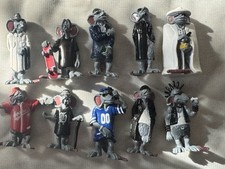 Vintage Lil Homies Hoodrats Complete Set of 10 Mini Figures Hip Hop Gangsta Rat picture