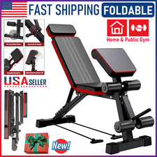 Adjustable Utility 1000 LBS Bench Weight Bench Home Gym Fitness Workout Exercise picture