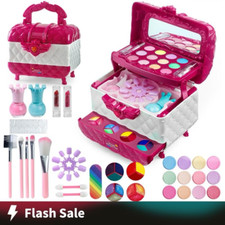 Kids Washable Makeup Set Girls Pretend Makeup Kit Princess Toy Gift picture