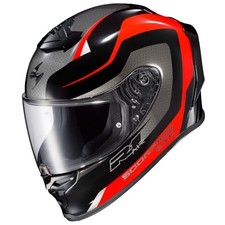 SCORPION EXO-R1 AIR MOTORCYCLE HELMET RED/BLACK SIZE MEDIUM picture