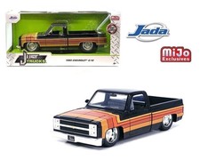 Jada 1:24 Just Trucks 1985 Chevrolet C10 Pickup with Rally Wheels Black 35854 picture