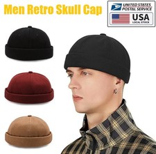 No Brim Skullcap Sailor Cap Adjustable Beanie Hat Brimless Caps Gifts Unisex picture