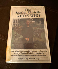 RARE MINT The Agatha Christie Who's Who Randall Toye HC 1st Ed 1980 COLLECTIBLE picture