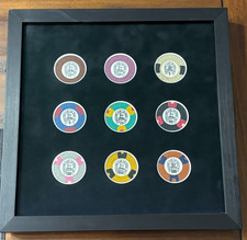 Benny Binion's Horseshoe Club Chip Set .25 .50 $1 $5 $25 $100 $500 $1,000 $5,000 picture