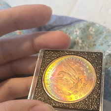 1880-P Morgan Silver Dollar $1 .900 Silver Business Strike Toned picture