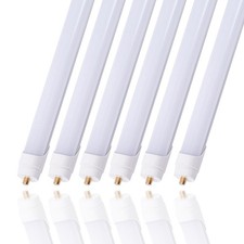 8FT 50W T8 LED Tube Light Single pin 5000k FA8 Base Milky Cover picture