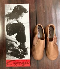 NIB Capezio #CG15C Stretch Suntan Jazz Dance Shoe Child Size 11M, 12M, 12W Avail picture