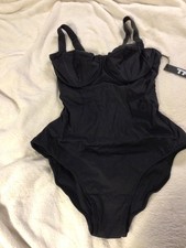 TA3 LIFTY Swimsuit XL REG/LONG NEW Sculpting Shapewear BLACK cup B/C TA3011RL picture