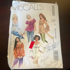 McCall's M5050 Sewing Pattern Misses Tops & Tunic Petite Sz 4-22 CUT picture